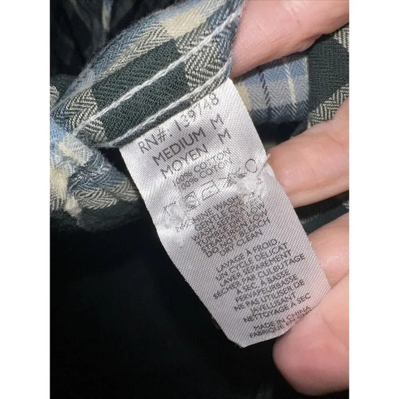 Slate & Stone Plaid Collared Button Down Womens Sz M Outdoors Everyday Essential - Picture 4 of 6